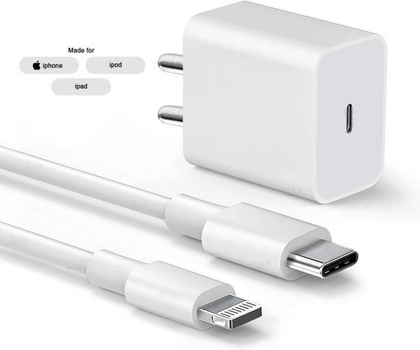 MAK 20 W Adaptive Charging 3.1 A Wall Charger for Mobile with Detachable Cable