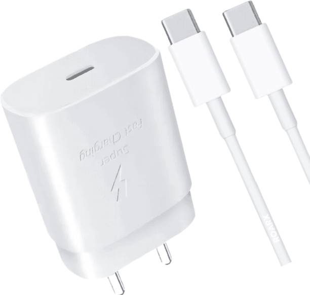 RoarX 25 W Adaptive Charging 3.1 A Wall Charger for Mobile with Detachable Cable