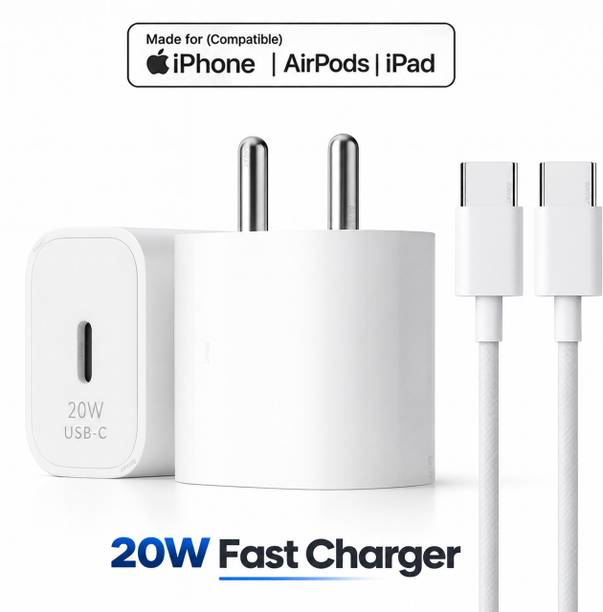 RVAT 20 W PD 3 A Wall Charger for Mobile with Detachable Cable