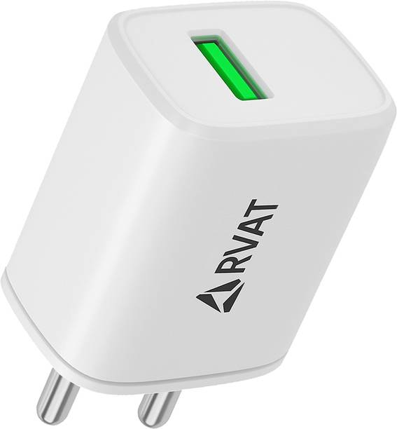 RVAT 18 W Qualcomm 3.0 3.1 A Wall Charger for Mobile with Detachable Cable