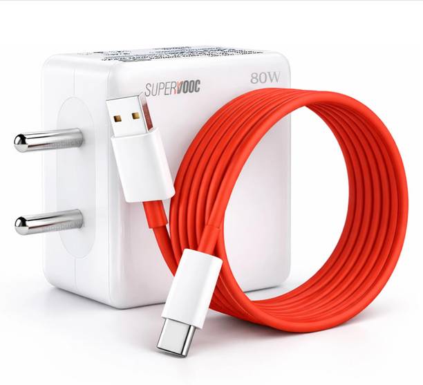 Greeva 80 W SuperVOOC 16 A Wall Charger for Mobile with Detachable Cable