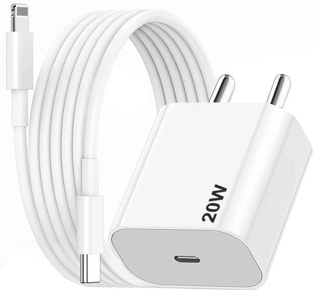 RVAT 20 W PD 3 A Wall Charger for Mobile with Detachable Cable