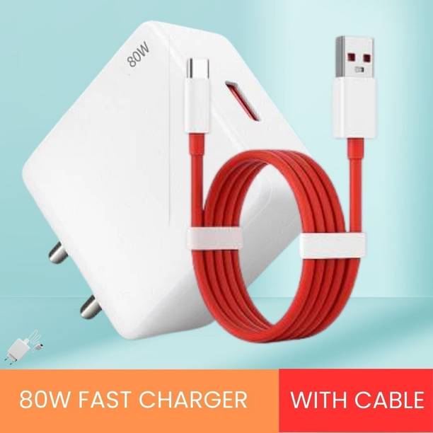 MGTST 80 W VOOC 6 A Wall Charger for Mobile with Detachable Cable