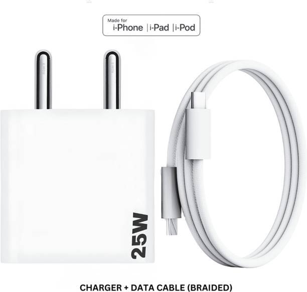 RoarX 25 W Supercharge 3 A Wall Charger for Mobile with Detachable Cable