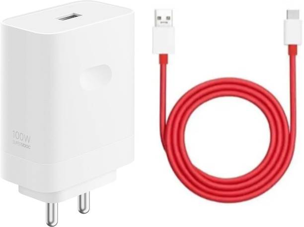 OnePlus 100 W SuperVOOC 9 A Wall Charger for Mobile with Detachable Cable