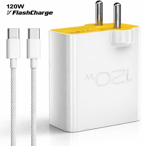 RVAT 120 W Quick Charge 6 A Wall Charger for Mobile with Detachable Cable