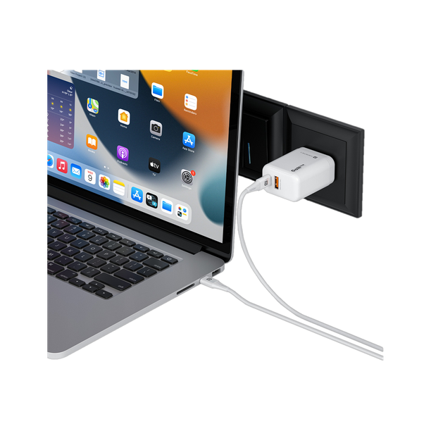Portronics 65 W Quick Charge 3 A Wall Charger for Mobile with Detachable Cable