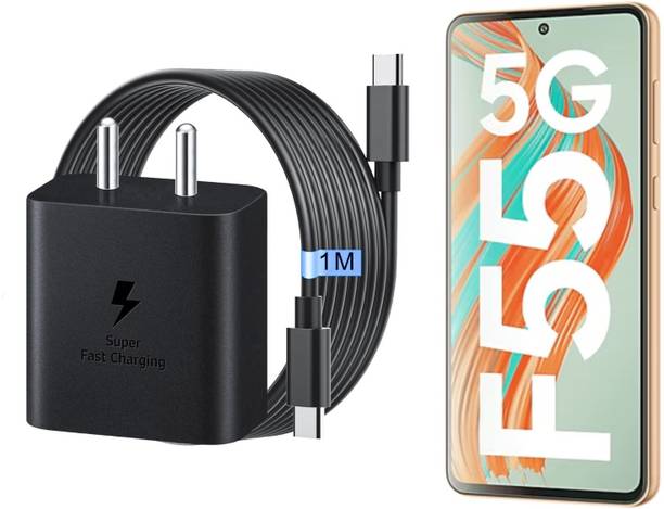 YCNEX 45 W Quick Charge 5 A Wall Charger for Mobile with Detachable Cable