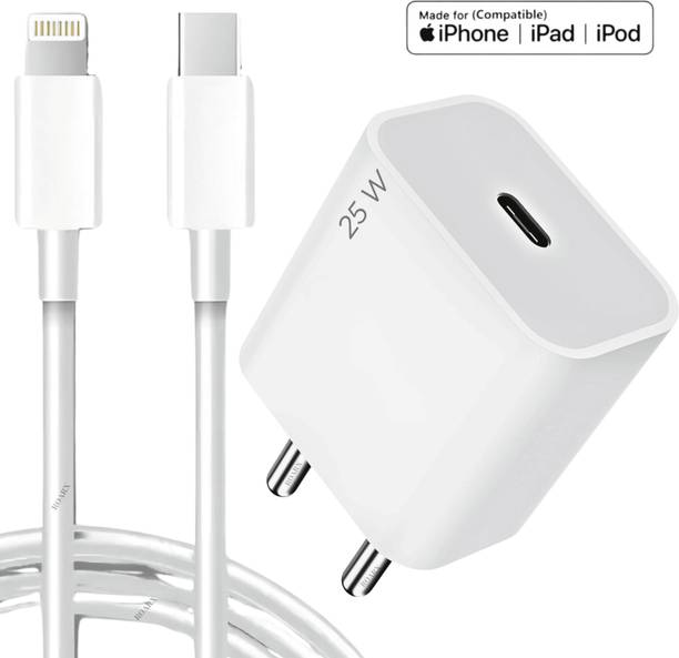 RoarX 25 W Quick Charge 3 A Wall Charger for Mobile with Detachable Cable