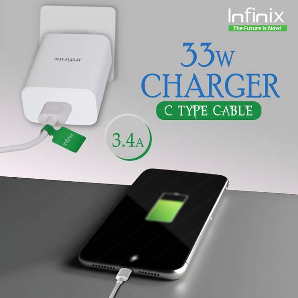 Infinix 33 W Supercharge 3.4 A Wall Charger for Mobile