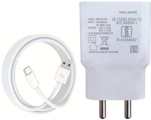 vivo 18 W Quick Charge 2 A Wall Charger for Mobile with Detachable Cable