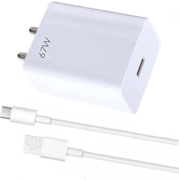 ultraRAP 67 W SuperVOOC 6 A Wall Charger for Mobile with Detachable Cable