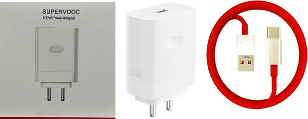 OnePlus 100 W SuperVOOC 9 A Wall Charger for Mobile with Detachable Cable