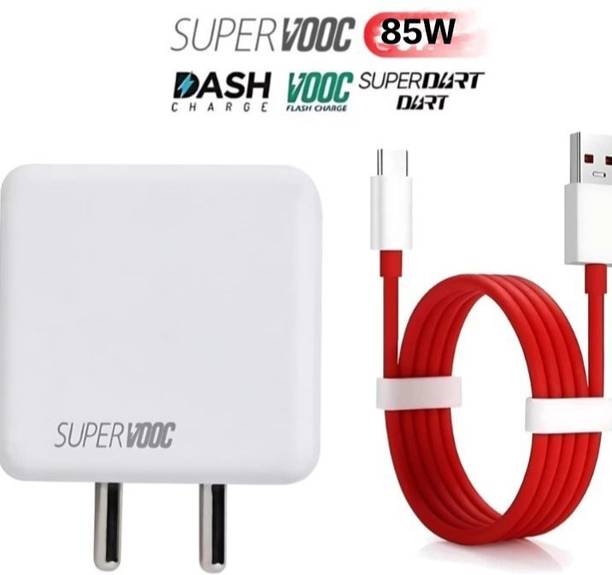 mobspot 85 W SuperVOOC 6 A Wall Charger for Mobile with Detachable Cable