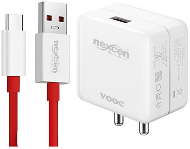 NEXCEN 65 W SuperVOOC 6 A Wall Charger for Mobile with Detachable Cable