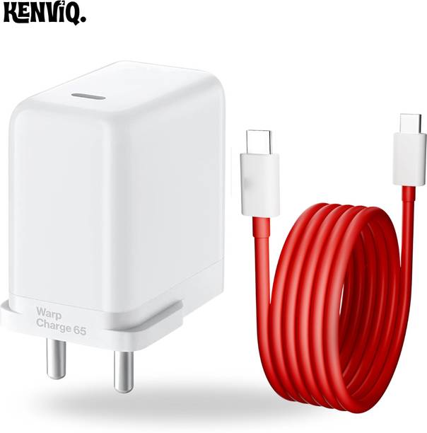 Kenviq 65 W PD 3 A Wall Charger for Mobile with Detachable Cable