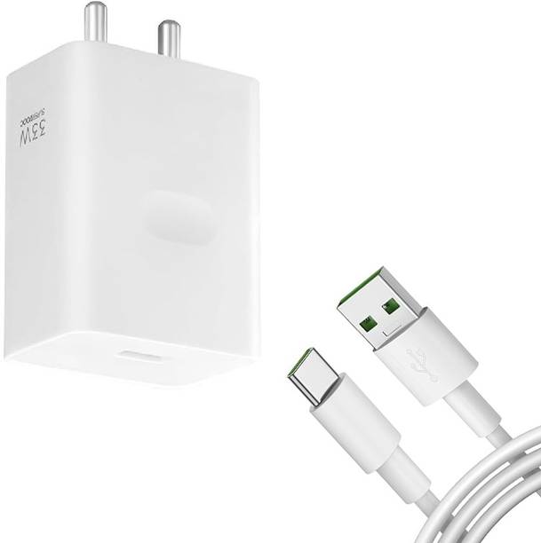 NEXNEO 33 W SuperVOOC 5 A Wall Charger for Mobile with Detachable Cable