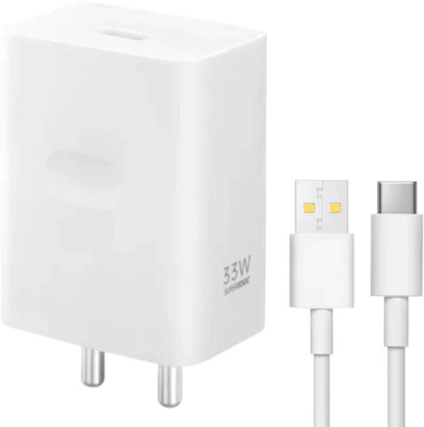 BLYNOIZ 33 W SuperVOOC 3 A Wall Charger for Mobile with Detachable Cable