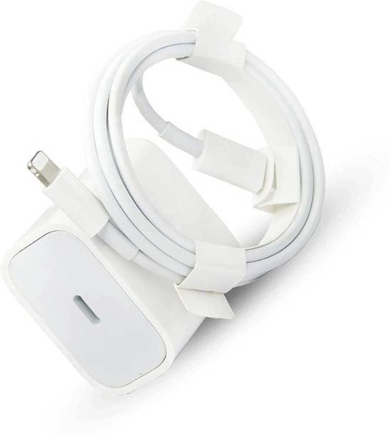 ryumux 20 W PD 2 A Wall Charger for Mobile with Detachable Cable