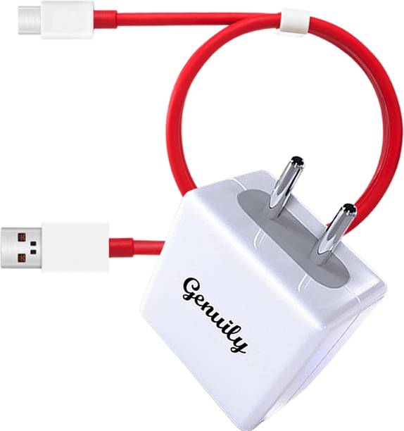 Genuily 80 W SuperVOOC 6 A Wall Charger for Mobile with Detachable Cable