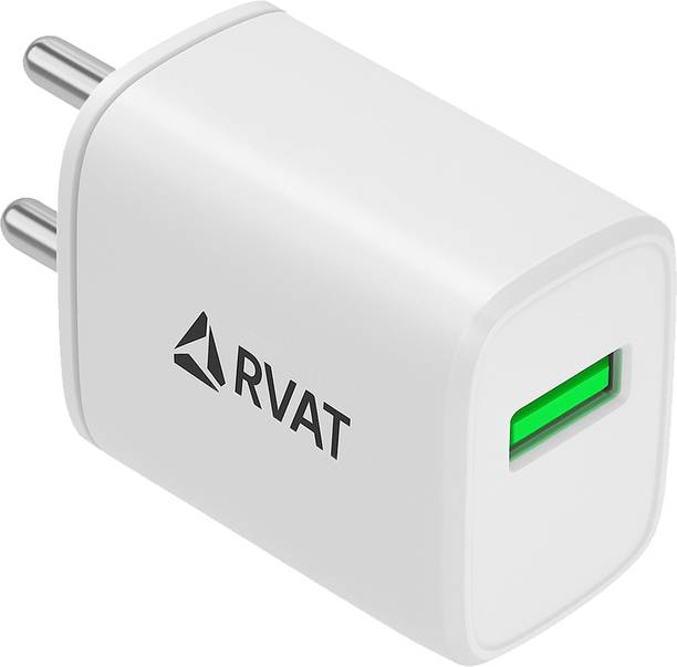 RVAT 18 W Quick Charge 3.1 A Wall Charger for Mobile with Detachable Cable