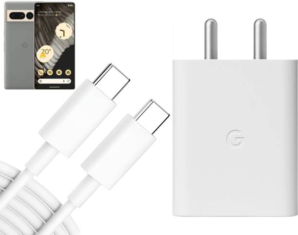 Zybux 30 W PD 3 A Wall Charger for Mobile with Detachable Cable