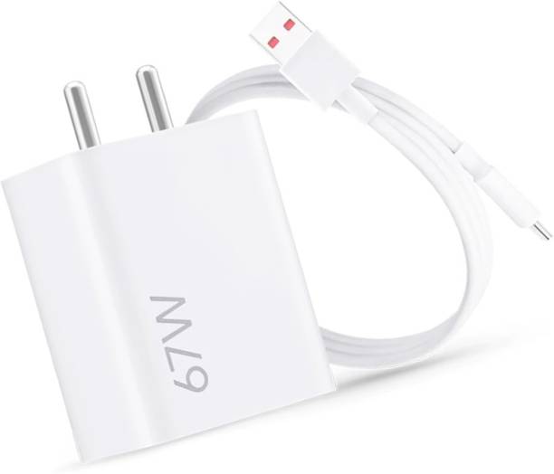 BLYNOIZ 67 W SonicCharge 6 A Wall Charger for Mobile with Detachable Cable