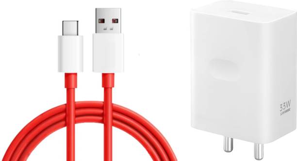 OnePlus 33 W Quick Charge 3 A Wall Charger for Mobile with Detachable Cable