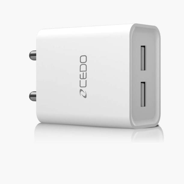 CEDO 12 W Adaptive Fast Charging 2.4 A Dual Port Mobile Charger with Detachable Cable