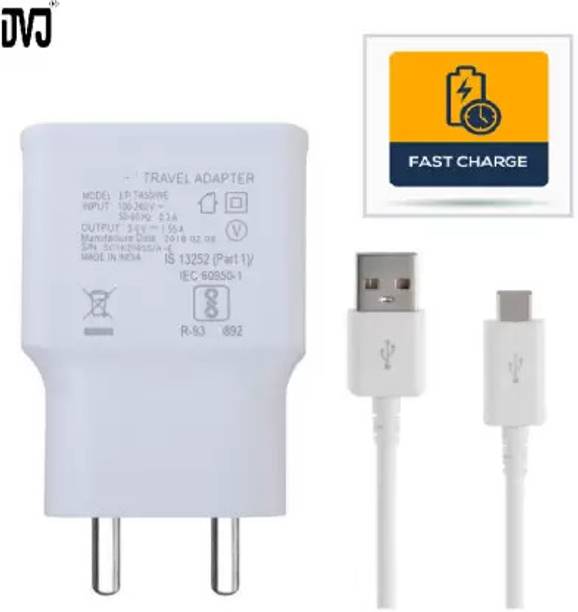DVJ 15 W Qualcomm 3.0 Wall Charger for Mobile with Detachable Cable
