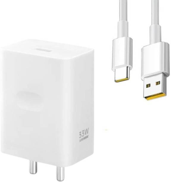 BLYNOIZ 33 W SuperVOOC 3 A Wall Charger for Mobile with Detachable Cable