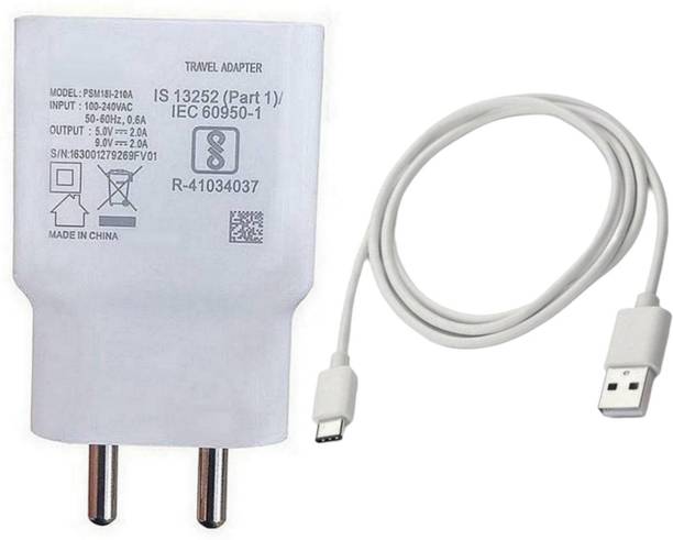 Heatmor 18 W PD 2 A Wall Charger for Mobile with Detachable Cable