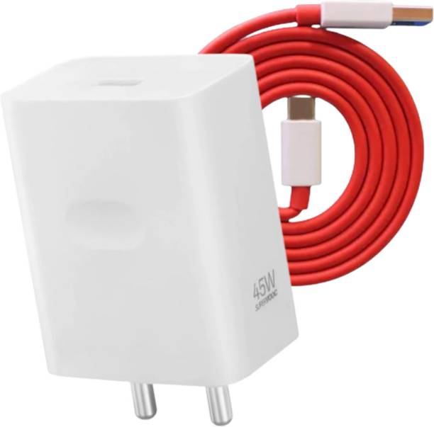 BLYNOIZ 45 W SuperVOOC 5 A Wall Charger for Mobile with Detachable Cable