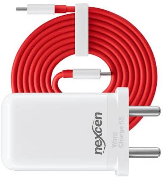 NEXCEN 65 W SuperVOOC 6 A Wall Charger for Mobile with Detachable Cable