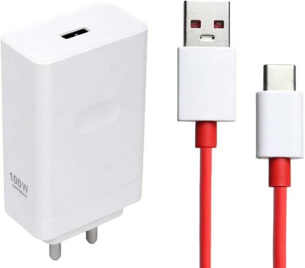 OnePlus 100 W SuperVOOC 6.5 A Wall Charger for Mobile with Detachable Cable