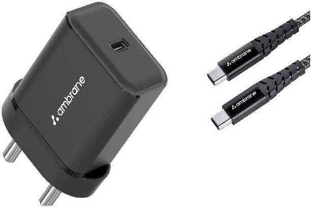 Ambrane 20 W 3 A Wall Charger for Mobile with Detachable Cable