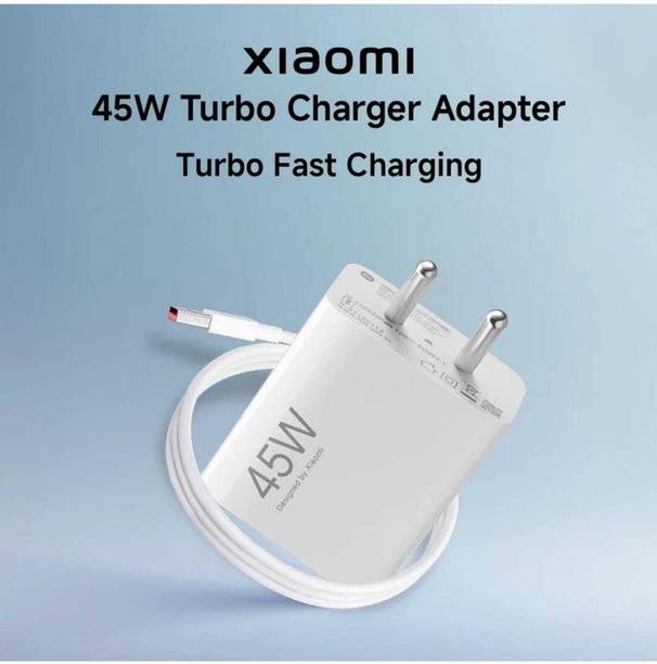 XIAOMI 45 W Quick Charge 3 A Wall Charger for Mobile with Detachable Cable