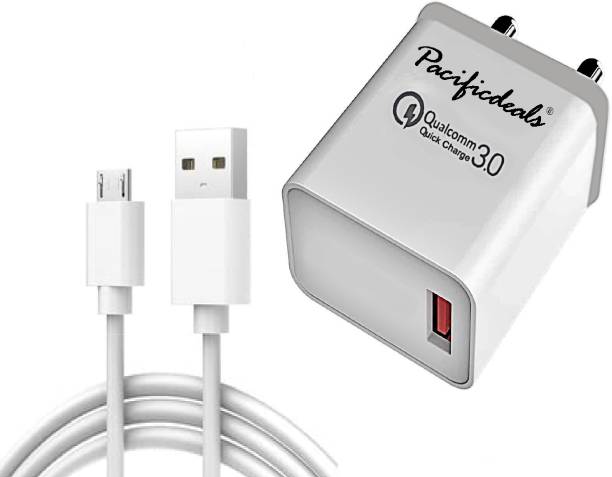 Pacificdeals 18 W Quick Charge 3 A Mobile Charger with Detachable Cable