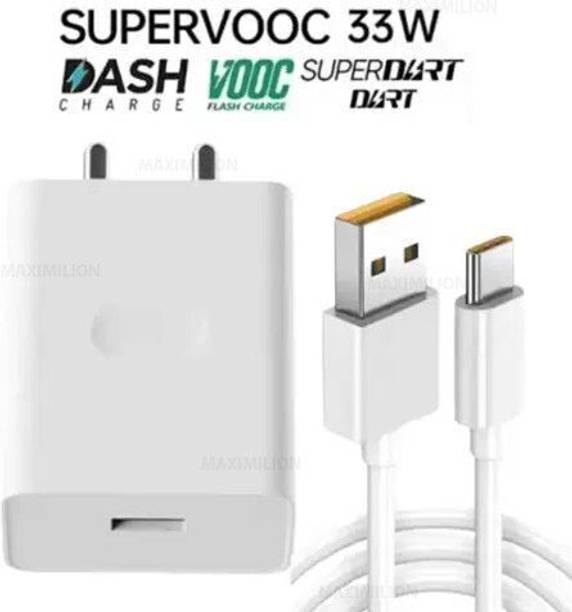 CLAT 33 W SuperVOOC 6 A Wall Charger for Mobile with Detachable Cable