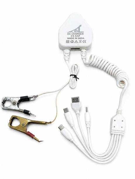KAVRA Adaptive Fast Charging 3.1 A Wall Charger for Mobile with Detachable Cable