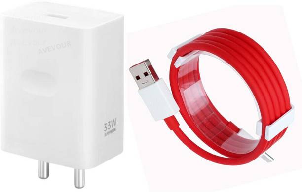 WEFIXALL 33 W SuperVOOC 3.1 A Wall Charger for Mobile with Detachable Cable