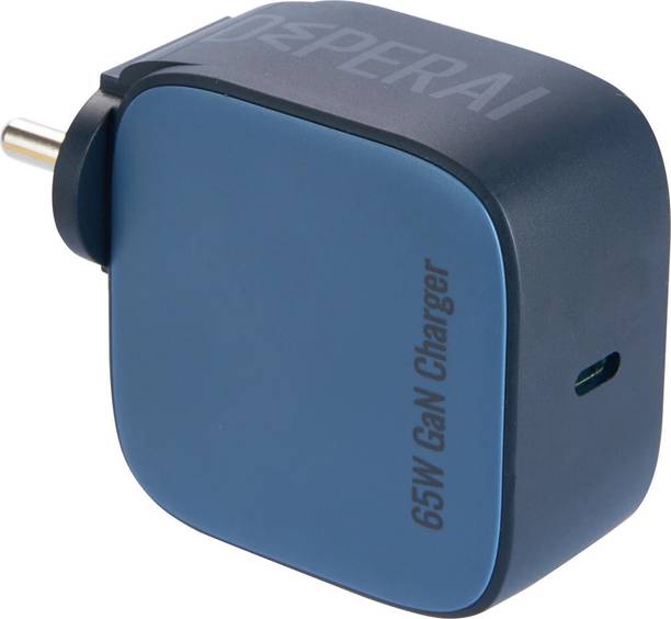 DeperAI 65 W GaN 3 A Wall Charger for Mobile with Detachable Cable