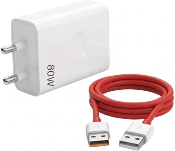 EliteGadgets 80 W SuperVOOC 6 A Wall Charger for Mobile with Detachable Cable