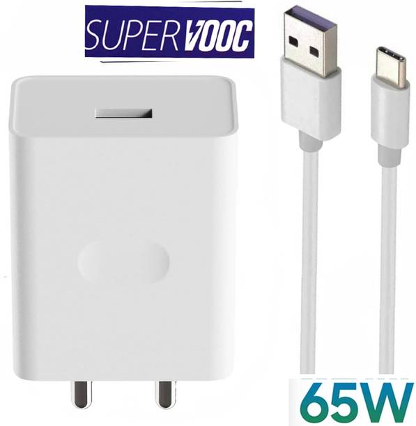 ultraRAP 65 W SuperVOOC 6 A Wall Charger for Mobile with Detachable Cable