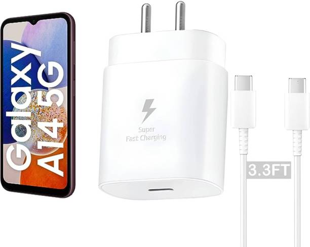 Zybux 25 W PD 3 A Wall Charger for Mobile with Detachable Cable