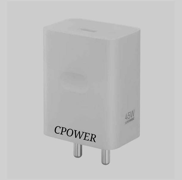 CPOWER 45 W SuperVOOC 5.4 A Wall Charger for Mobile with Detachable Cable