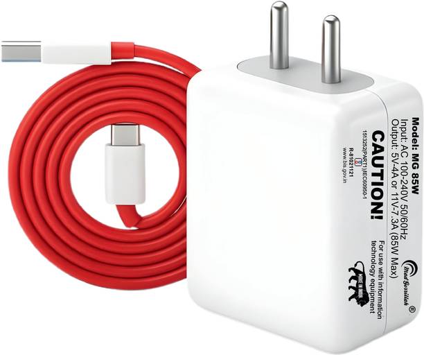 Mad Gorrillah Dash 6 A Wall Charger for Mobile with Detachable Cable