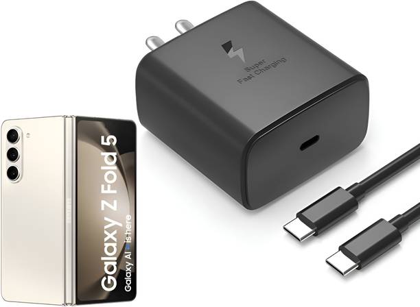 Zybux 45 W PD 5 A Wall Charger for Mobile with Detachable Cable