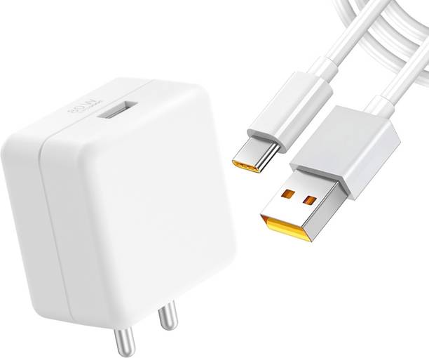 MAK 80 W Supercharge 4 A Wall Charger for Mobile with Detachable Cable