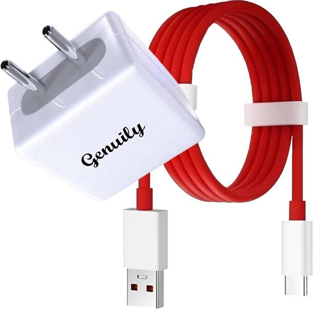 Genuily 100 W SuperVOOC 6 A Wall Charger for Mobile with Detachable Cable
